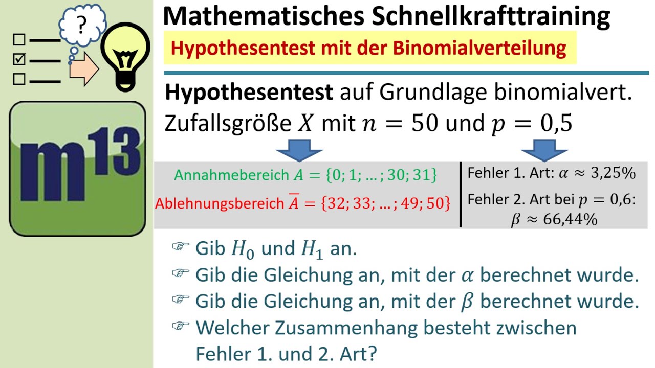 Hypothesentest Aufgaben Mit Lösungen Pdf Hypothesentest - Verständnisaufgaben | MST-Serie - YouTube