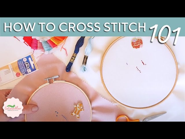 Beginner Cross stitch tutorial How to start with a Cross Stitching kit 