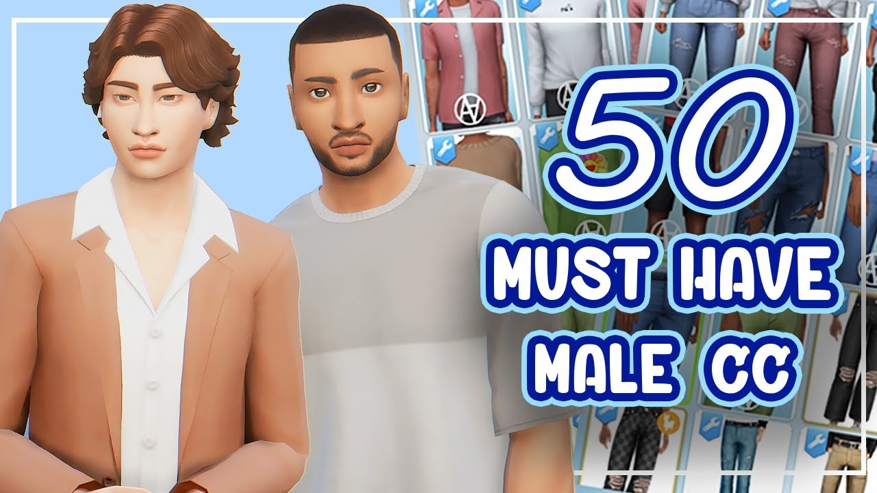 👕 👖 BEST MALE CC **MUST HAVE** + LINKS | THE SIMS 4 CC HAUL - YouTube