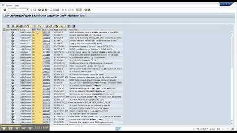TGP35 - SAP   Automated Note Search Tool ANST