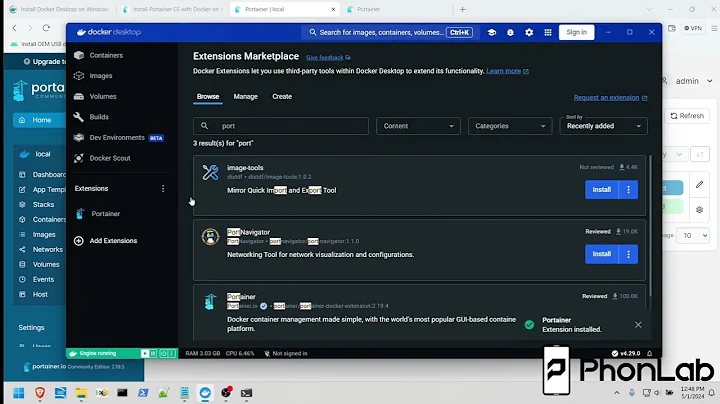 How to install and setup Portainer for Docker