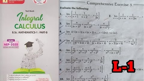 BSc maths 1st semester|integral calculus| summation of series with the help of definite integrals 