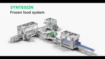 Automated wash-down packaging system for frozen food