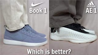 Which 2024 Basketball sneaker is better? Nike Book 1 vs Adidas AE 1 Review + Sizing & How to Style