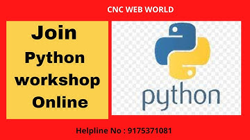 Day 1 Python workshop by sanjay navle | CNC WEB WORLD