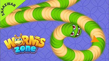 Worms Zone.io Best Gameplay | Biggest Worm Wins | Snake Game Tips part - 160