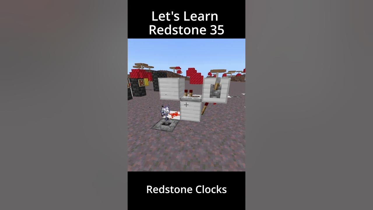 Redstone Clock Guide Let's Learn Redstone 35 Minecraft Bedrock
