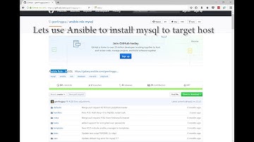 How to use ansible to install mysql to linux