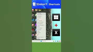 Shortcut to Open Quick Link Menu in Windows 11 | Shortcut to Launch Power User Menu in Windows 11