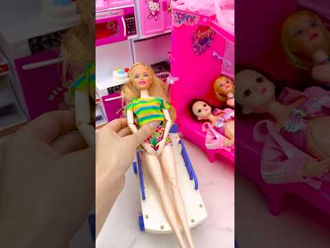 Satisfying With Unboxing Barbie Bedroom Toys, ASMR Video #shorts