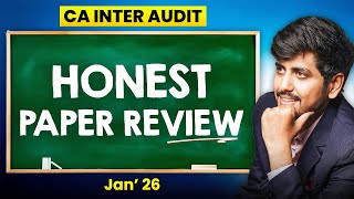 CA INTER Audit Paper Review Jan'26 |  CA INTERMEDIATE