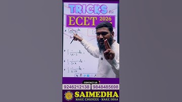INDEFINITE INTEGRATION || TRICKS FOR ECET 2026 & ECET 2027 ||