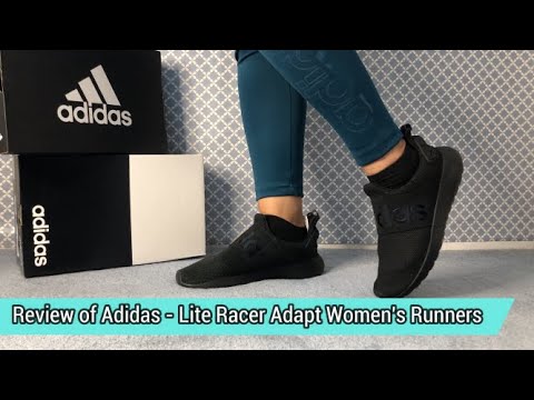 Escribe un reporte depositar Arcaico REVIEW OF @ADIDAS - LITE RACER ADAPT - WOMEN'S SLIP-ON RUNNERS + ON FEET  LOOK - YouTube