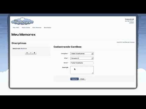 Como criar e alterar um CardBox no MemorexOnLine