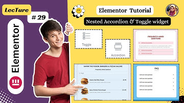 [Nested Accordion & Toggle widget] Elementor pro Tutorial 2024 For Beginners | Lec#29