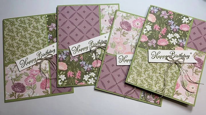 Stack, Cut and Shuffle! 4 Cards with Wonderful Wor...