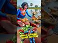 Female superhero crying while feeding crocodile  marvel dcall character marvel avengers shorts
