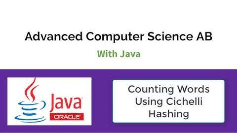 CSAB: Counting Words Using Cichelli Hashing