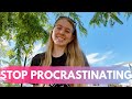 HOW TO STOP PROCRASTINATING | at home edition