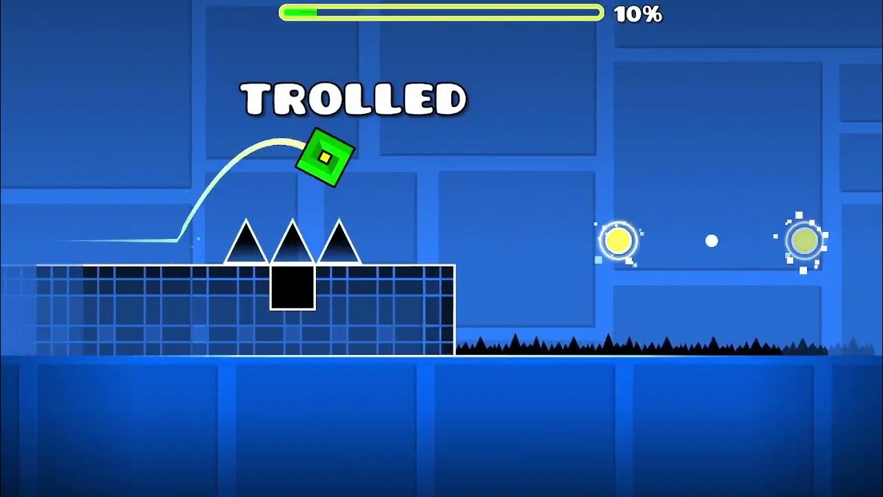 Troll geometry dash. Ты затролен геометрии даш. Геометрия даш. Партитион зион. Тролль уровни в geometry dash.