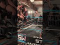 Kyle Fletcher hits brain buster on Skye Blue at Chicago Style Wrestling