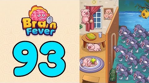 Brain Fever Puzzle Game Level 93 Help The Three Little Pigs Chase Away The Fierce Wolves