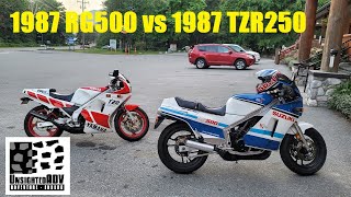 1987 Suzuki RG500 Gamma vs 1987 Yamaha TZR250 - 2-Stroke Street Ride