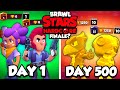 We Survived 500 Days In HARDCORE Brawl Stars..