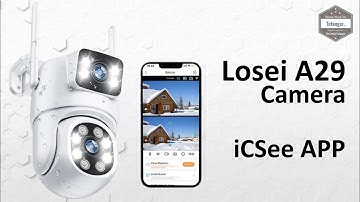 LOSEI A29 WIFI Surveillance Camera 3+3MP Nachtzicht 20m - App ICSEE - Unboxing