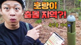 실제로 호랑이가 목격된다는 산!! 최신 전문 장비 싹 챙겨갔습니다