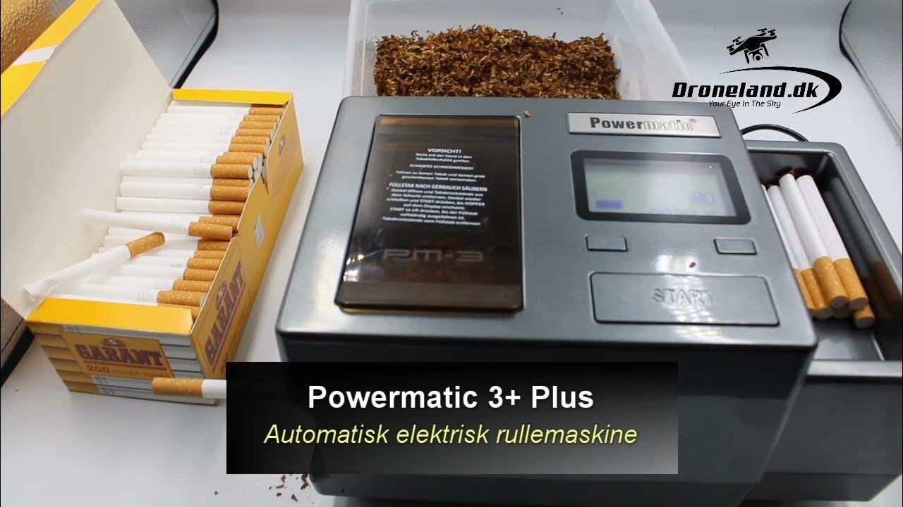 Powermatic 3+ Plus automatisk elektrisk cigaret rullemaskine