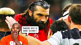 AMERICAN REACTS TO The Most Feared Rugby Players