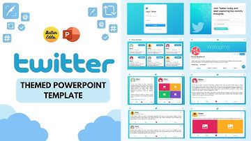 Twitter Themed PowerPoint Template | Animated PowerPoint Template | Academic Presentation