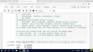 Python for Data Science - Basics, Descriptive Statistics, Hypothesis Testing & Regression Models