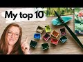 The 10 most used colors in my watercolor palette how to mix them and when to use them
