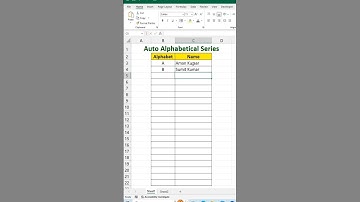 🔥Auto Generate Alphabet Series in Excel🔥| #atoz #exceltips