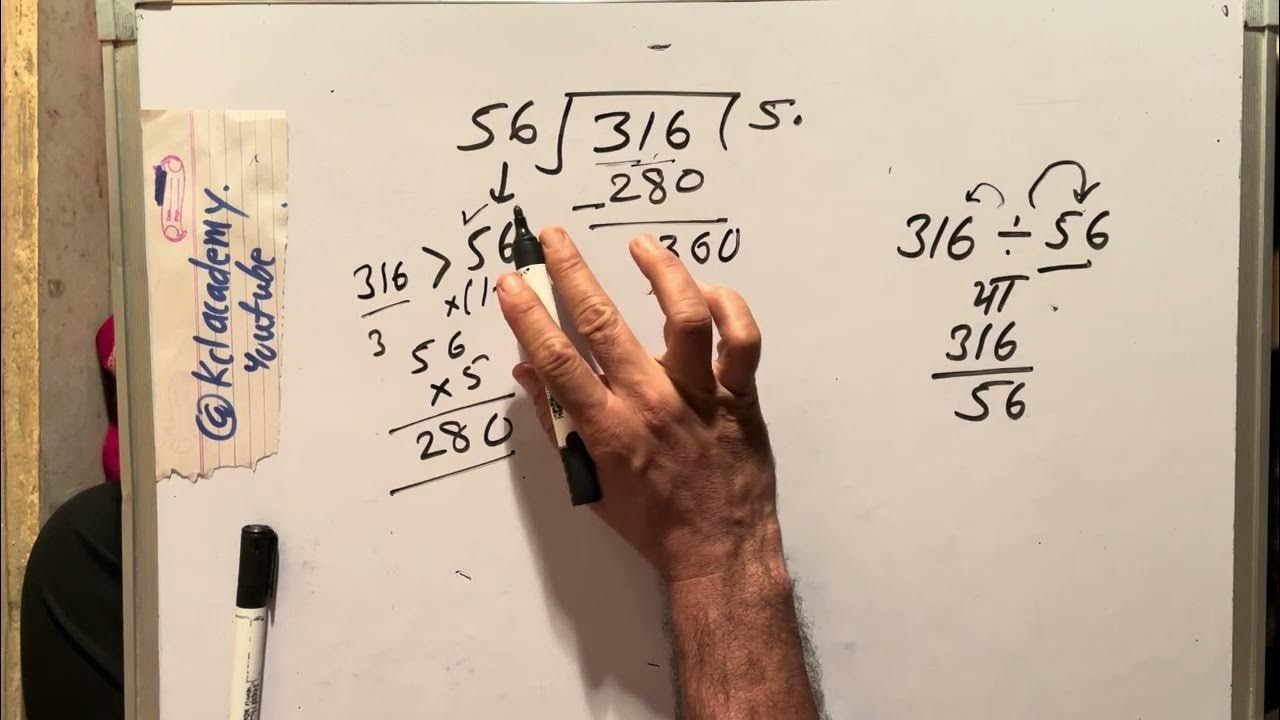 316 Divided By 56 Divide Kaise Karte Hain Bhag Karna Sikhe in 56-divided-by-4-56-4-youtube