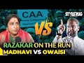 Madhavi latha vs asaduddin owaisi  razakar owaisi is on the run  who is madhavi latha