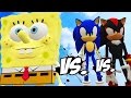 SONIC vs SPONGEBOB vs SHADOW - Great Battle