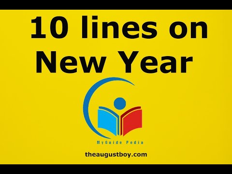 10 Lines on New Year in English | Essay on New Year | Paragraph on New Year | @myguidepedia6423
