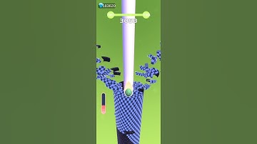 Stackball satisfied 3D gameplay level Max #shorts #stackball #trending #trap