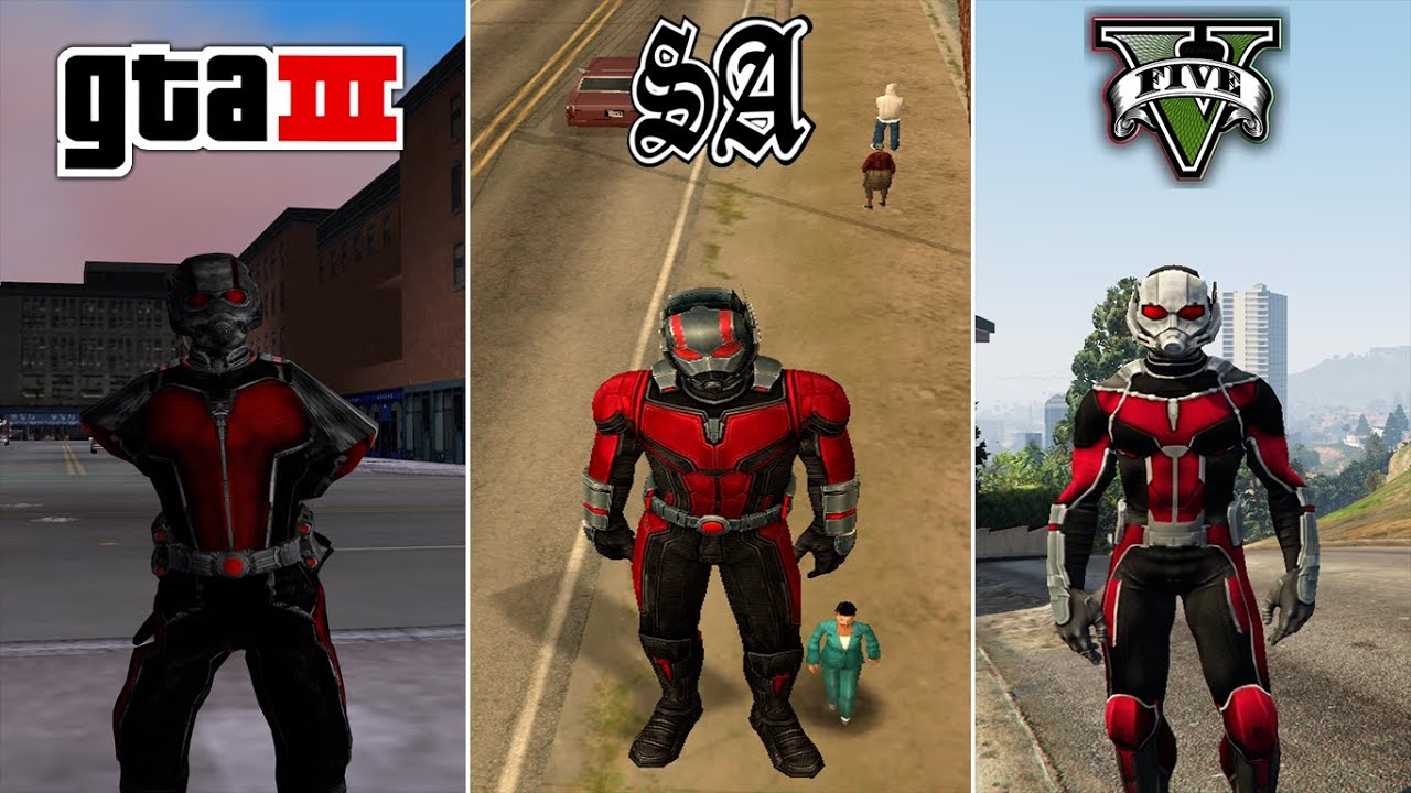 Ant-Man in GTA Games (Evolution)