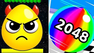 BALL RUN 2048 : MERGE NUMBER VS DRAW TO   SMASH : LOGIC PUZZLE GAMEPLAY VIDEO 2024 - ASMR #1