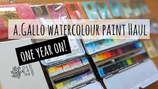 What Did I Use?! Reviewing an A.Gallo Watercolour Paint Art Haul One Year Later (+ Etchr Sketchbook)