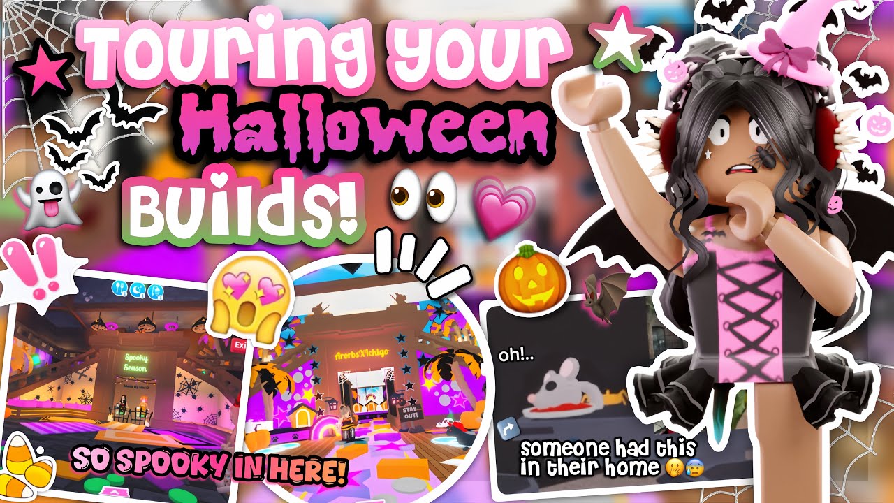 ТУР ПО ВАШИМ СТИЛЬНЫМ ХЭЛЛОУИНСКИМ ПОСТРОЙКАМ! 👀🏚️🎃💗