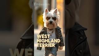 HILARIOUS | If Westies wore human clothes by The Maitrix #westie #dogcostume #dogclothes #shorts