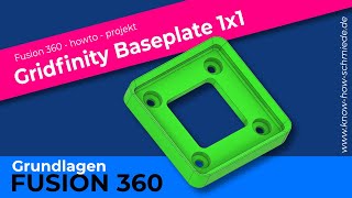 Fusion 360 - Gridfinity Baseplate selber machen - Gridfinity DIY HowTo - Fusion 360 Anfänger