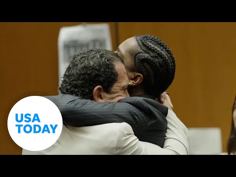 A$AP Rocky, Rihanna share emotional hug after not guilty verdict A$AP Rocky, Rihanna share emotional hug after not guilty verdict