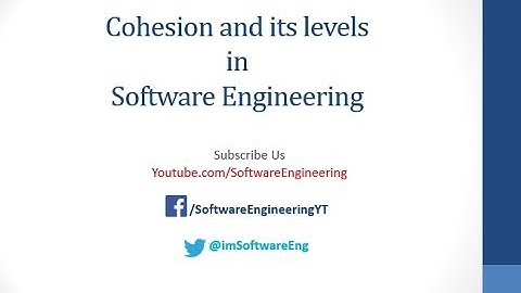 Cohesion in Software Engineering  and its levels | Urdu - Hindi
