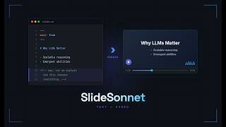 SlideSonnet: Compile Markdown into Narrated Lecture Videos